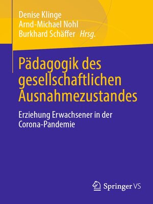 cover image of Pädagogik des gesellschaftlichen Ausnahmezustandes